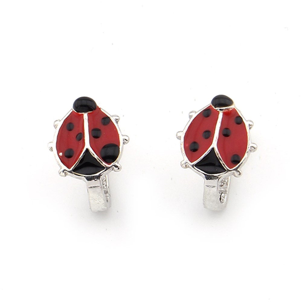 GÜMÜŞ MİNELİ UĞUR BÖCEĞİ KÜPE