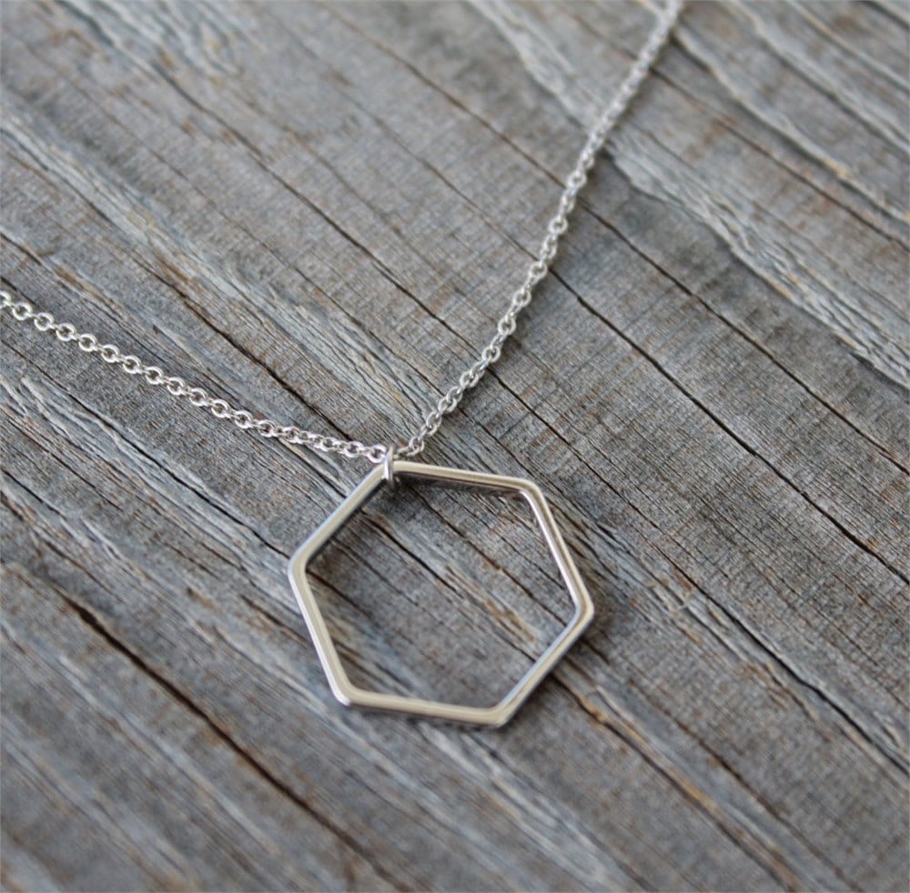 GÜMÜŞ ÖZEL TASARIM GEOMETRİK KOLYE