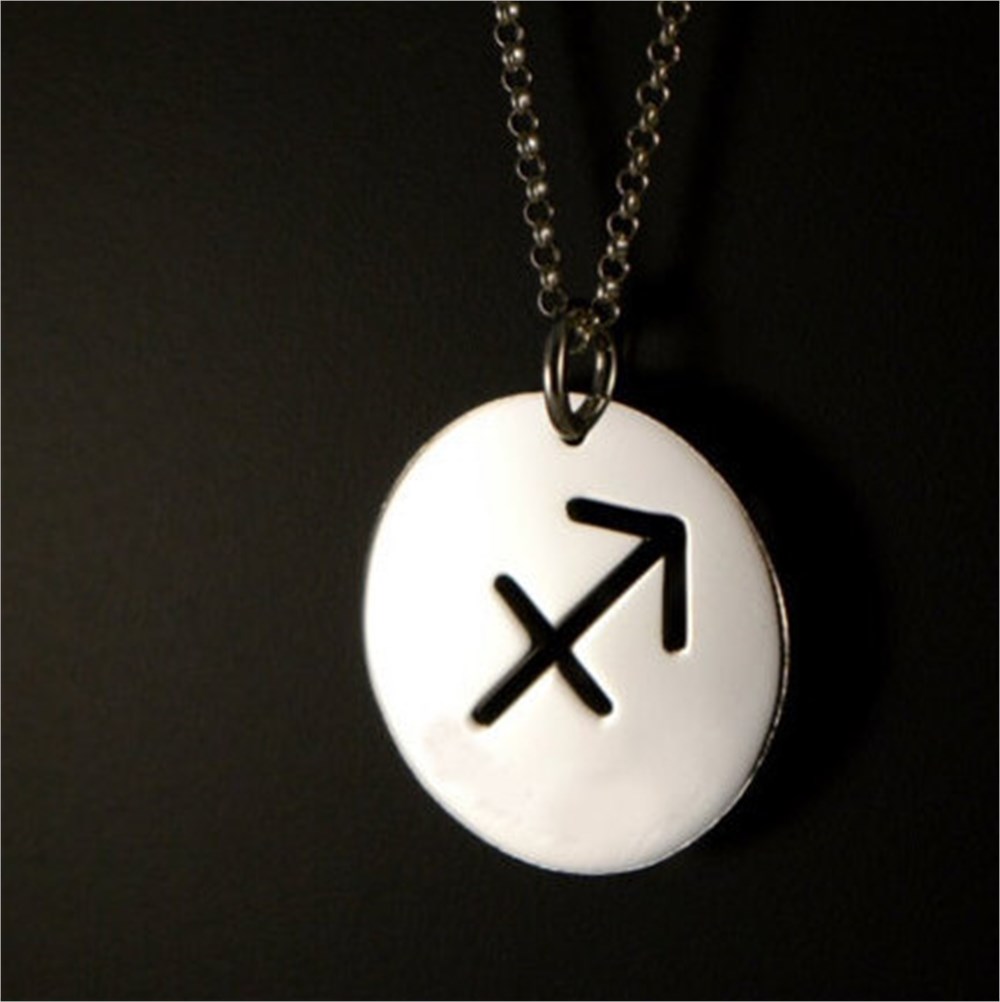 GÜMÜŞ ÖZEL TASARIM SAGITTARIUS YAY BURCU KOLYE