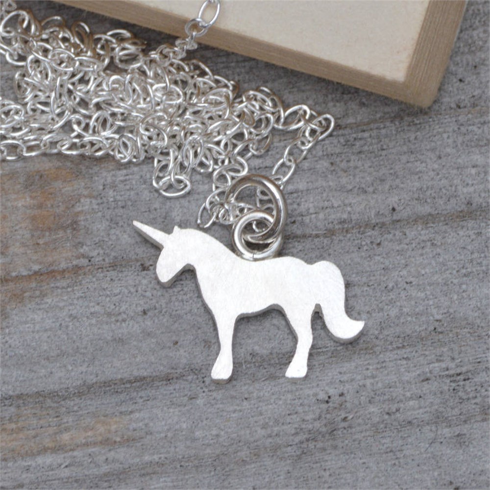 GÜMÜŞ ÖZEL TASARIM UNICORN KOLYE