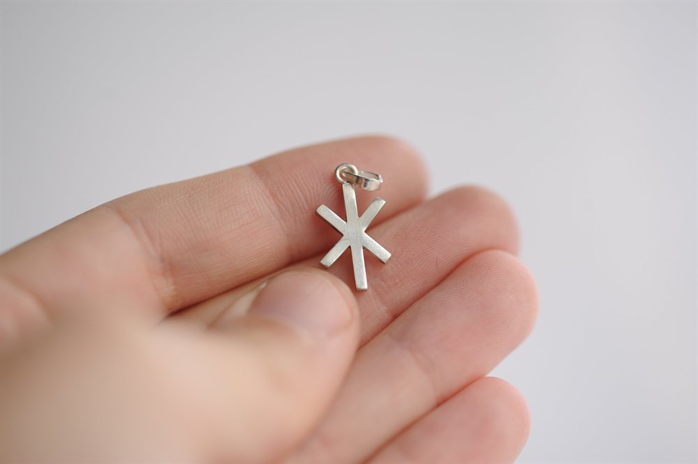 GÜMÜŞ ÖZEL TASARIM VİKİNG IOR RUNE KOLYESİ