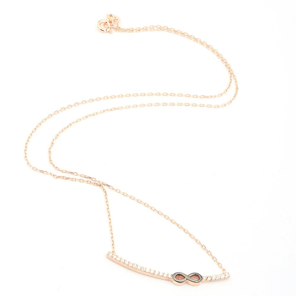 GÜMÜŞ SONSUZLUK MODEL SU YOLU KOLYE