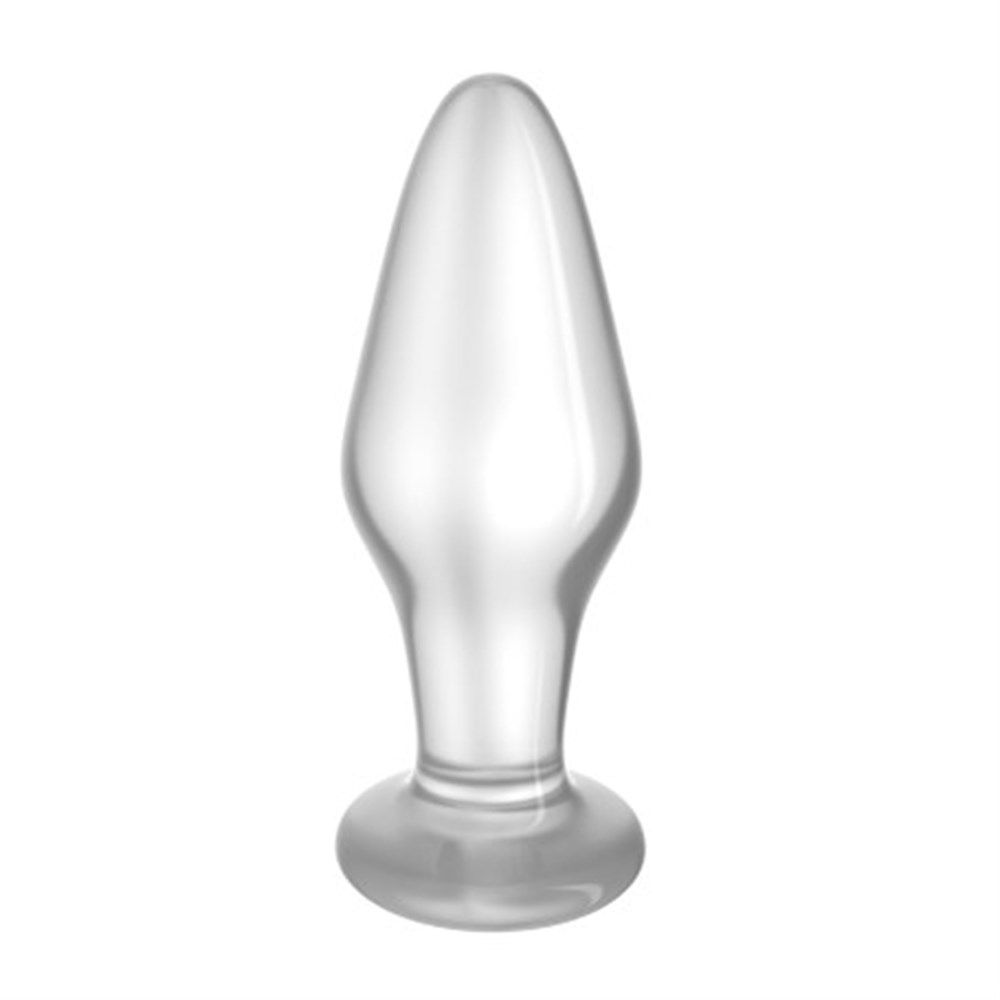 Pürüzsüz Şeffaf 10cm Cam Anal Tıkaç Plug