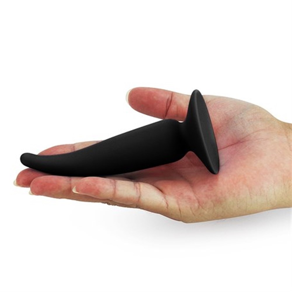 Pürüzsüz 12,7cm Vantuzlu Silikon Anal Plug