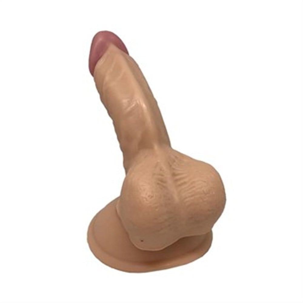 Gerçek Et Dokusunda 13cm Vantuzlu Realistik Anal Vajinal Penis Dildo