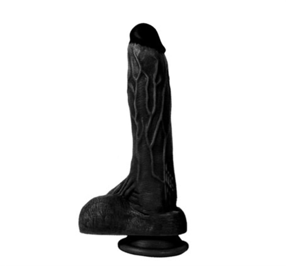 Holy Dragon Gerçekçi 20.5cm Silikon Vantuzlu Zenci Penis Dildo