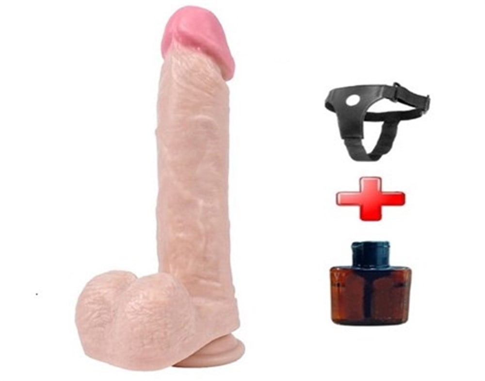 22 cm Realistik Vantuzlu Dildo Penis