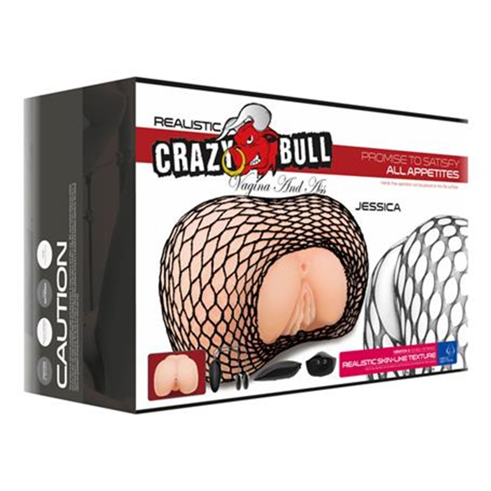 Jessica 3 Boyutlu 2 İşlevli Kalça Titreşimli Suni Vajinal ve Anal Masturbatör