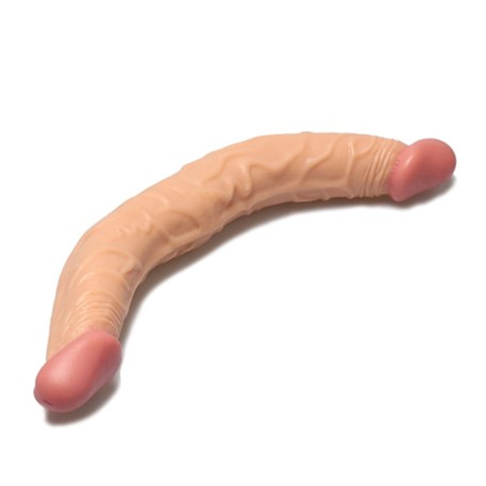 Çift Taraflı 36cm Realistik Anal Vajinal Penis Dildo