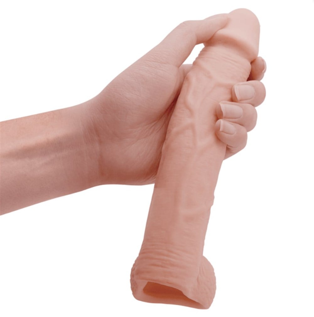 8 cm Dolgulu Realistik Penis Kılıfı
