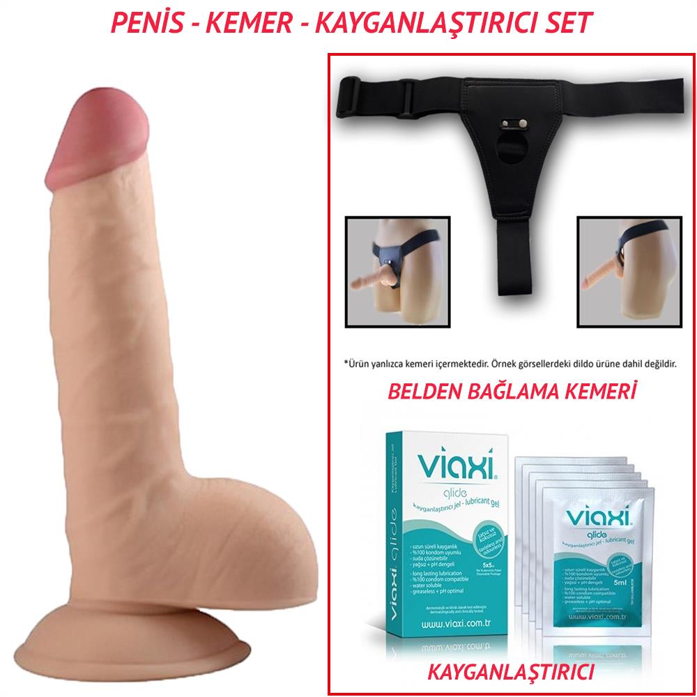 Belden Bağlamalı 18cm Yeni Nesil Realistik Penis Dildo