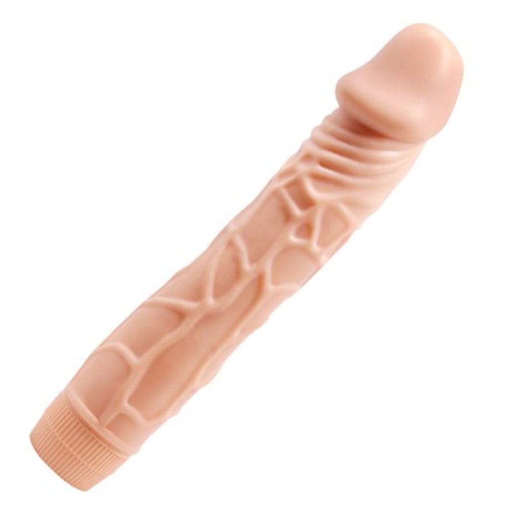 Güçlü Titreşimli 22,5cm Realistik Vibratör Gerçekci Penis Dildo