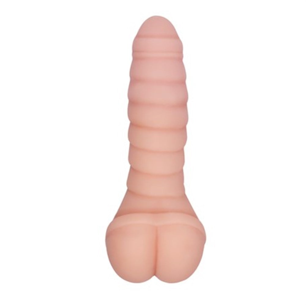 Titreşimli 22cm Anüs Realistik Penis Kılıfı ve Masturbatör