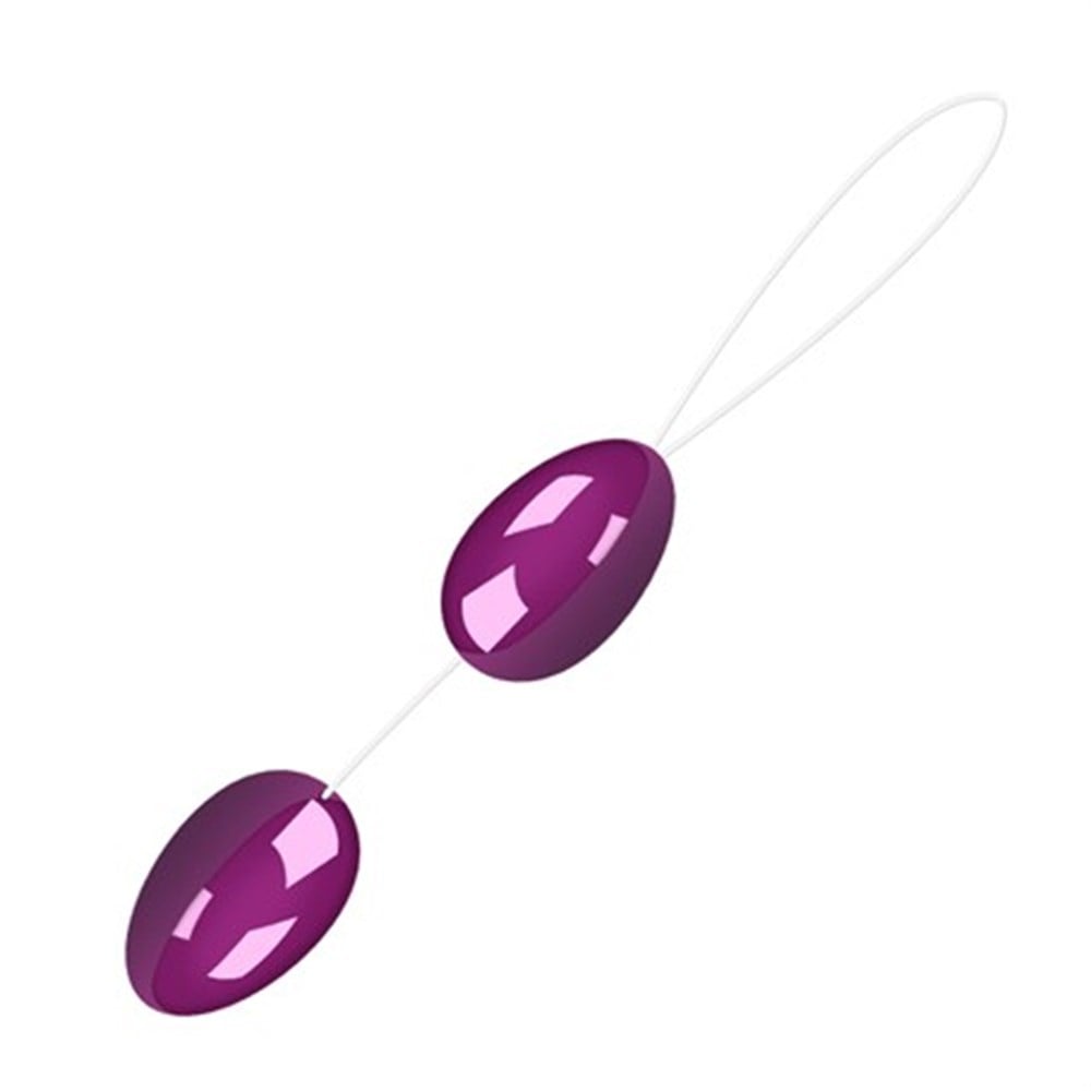 Twins Ball Purple Silikon İkili Vajinal Kegel Egzersiz Zevk Topları