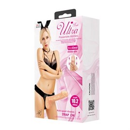 Belden Bağlamalı 26cm İçi Dolu Titreşimli Büyük Strapon Penis