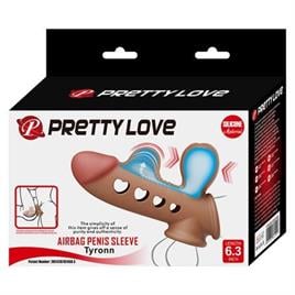 Hava Yastıklı Premium Melez Rengi Silikon Penis Kılıfı - Tyronn