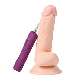 Belden Bağlamalı 15cm Gerçek Realistik Ultra Yumuşak 10 Farklı Titreşimli Vibratör Penis Seti