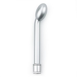 G-Spot Uyarıcılı 21cm Titreşimli Gümüş Metal Vibratör Penis
