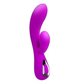 Pretty Love Honey 17.5cm Usb Şarjlı Telefondan Kumandalı Klitoris Uyarıcılı Teknolojik Vibratör
