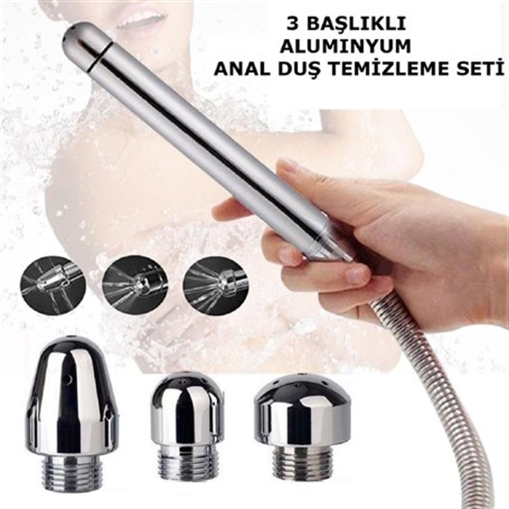 Krom Pürüzsüz Anal Temizlik 3lü Duş Başlığı Seti | Erotik Seks Shop  İstanbul - Anal Temizleyici Bakım Ürünleri