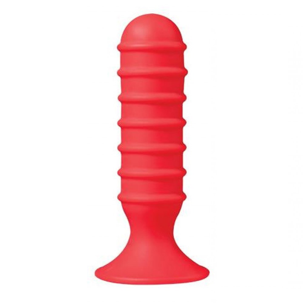 Ass Jacker Boğumlu 13cm Kırmızı Anal Plug Tıkaç
