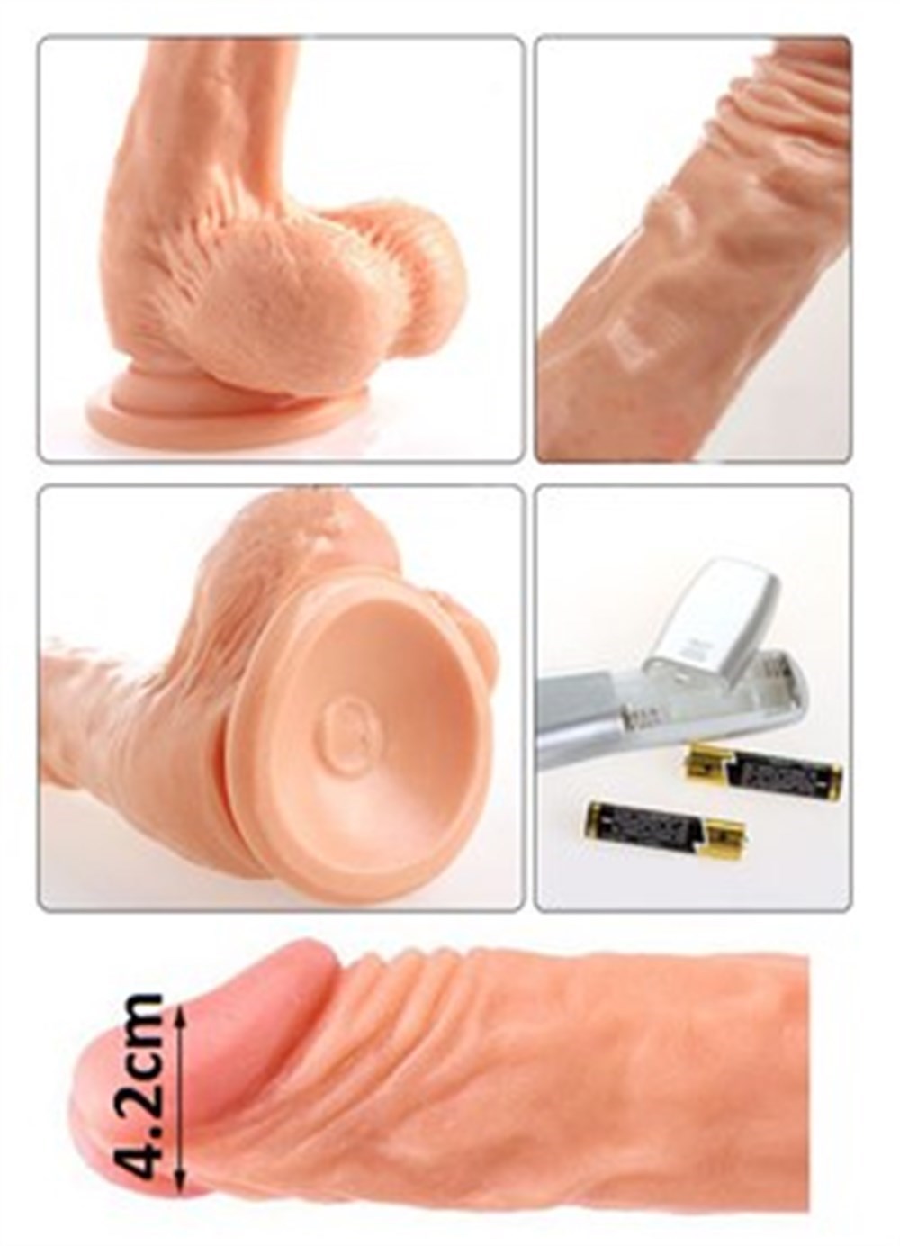 Captain Stabbing 17,8cm Titreşimli Gerçekçi Penis Vibratör