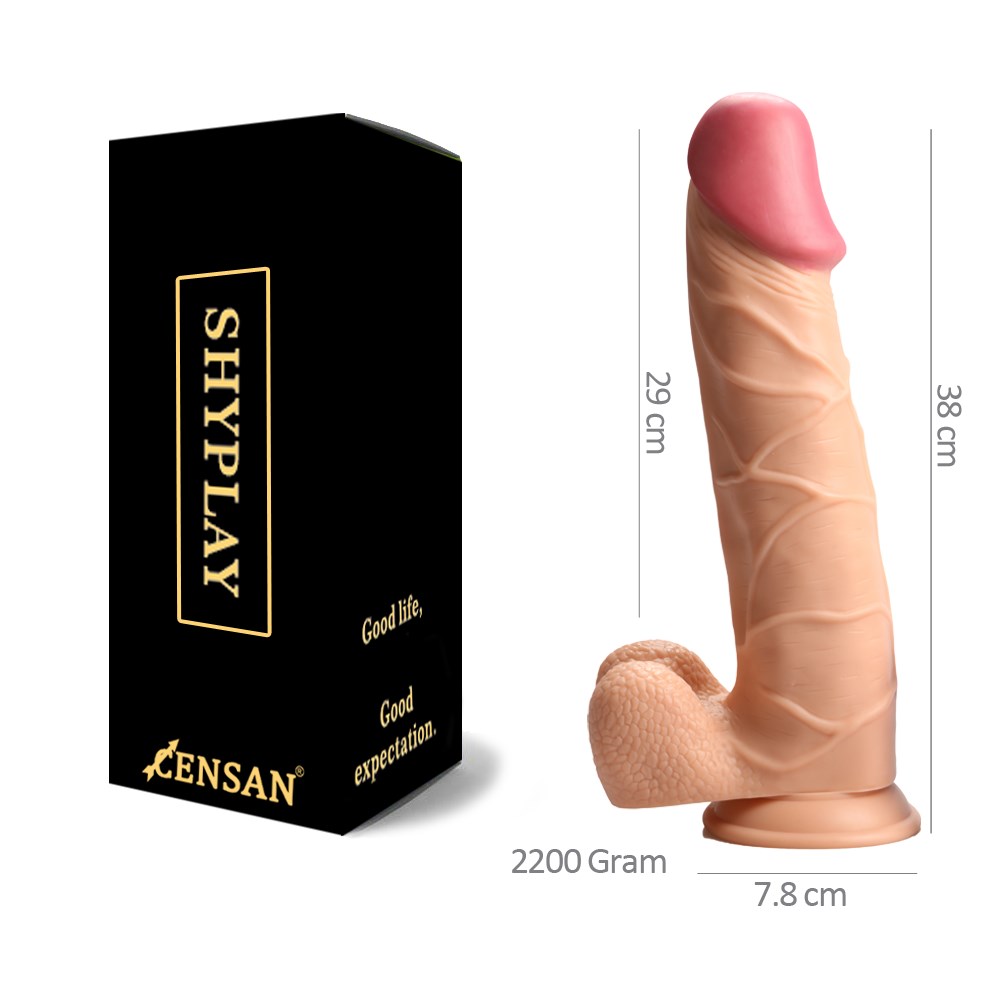 Censan Shyplay Mega Büyük Boy Dildo Penis 38cm