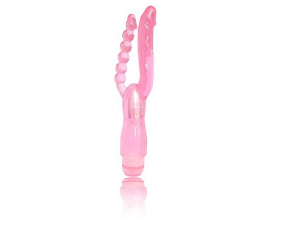 Double Pleasure Titreşimli Çatal Jel Vibratör