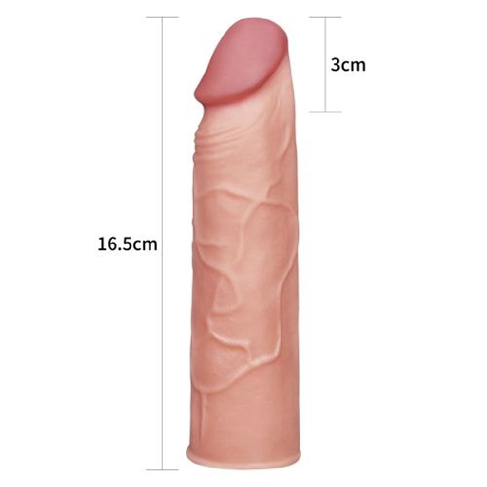 X-Tender 16,5cm Realistik 3cm Dolgulu Penis Kılıfı