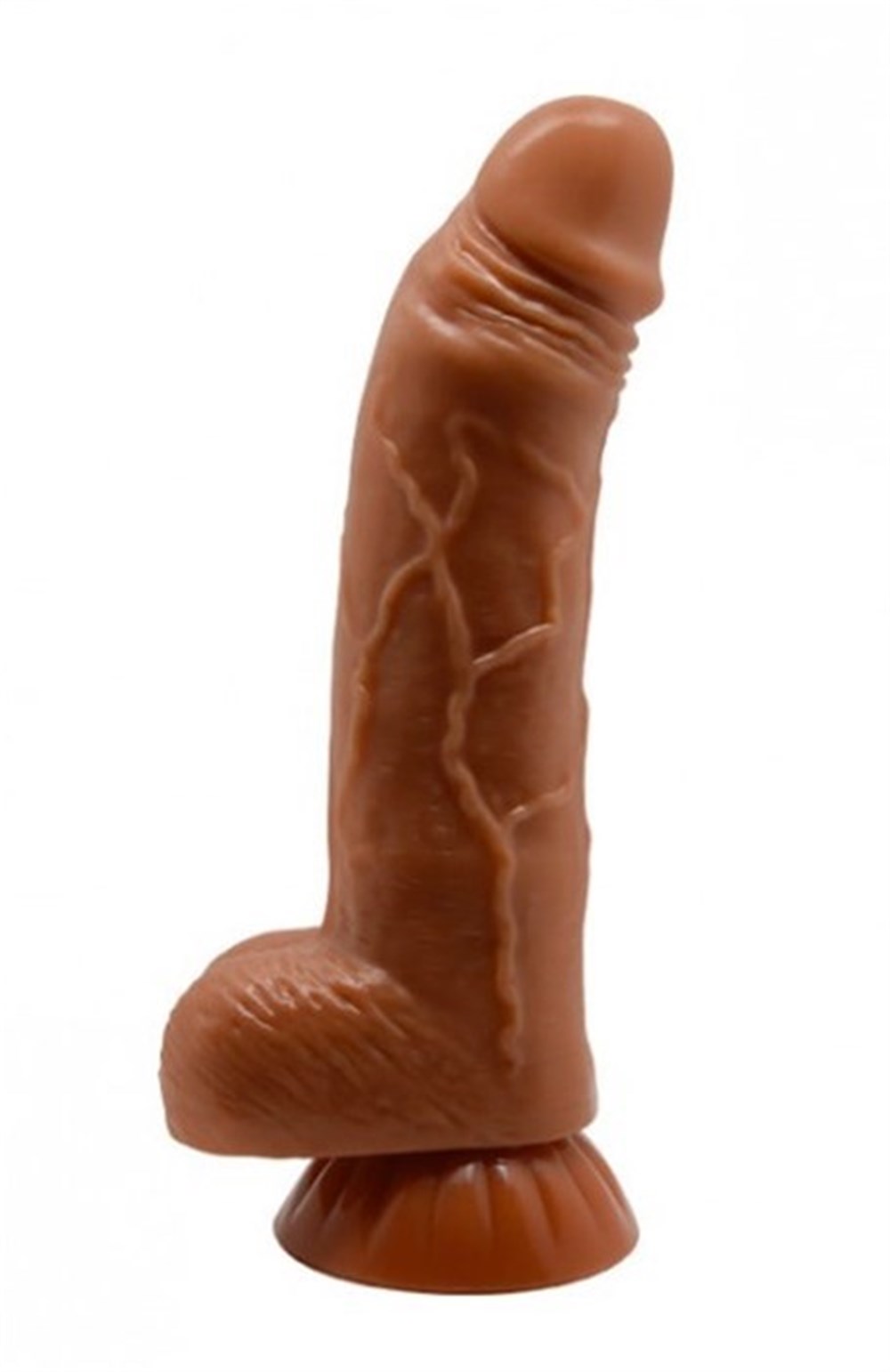 Yeni Nesil Çift Katmanlı Belden Bağlamalı 18 cm Realistik Dildo Penis