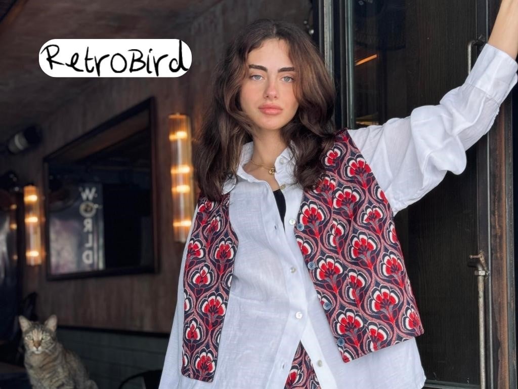 vintage yelek modeli