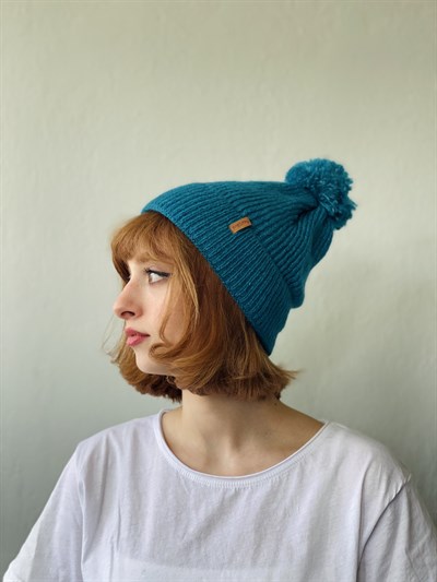 Retrobird Standart Kalıp Pamuk Akrilik İplikten Renkli Unisex 2li Bere Seti