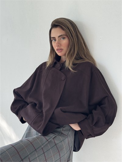 Retrobird Ruby Bomber Koyu Mürdüm Ceket Mont