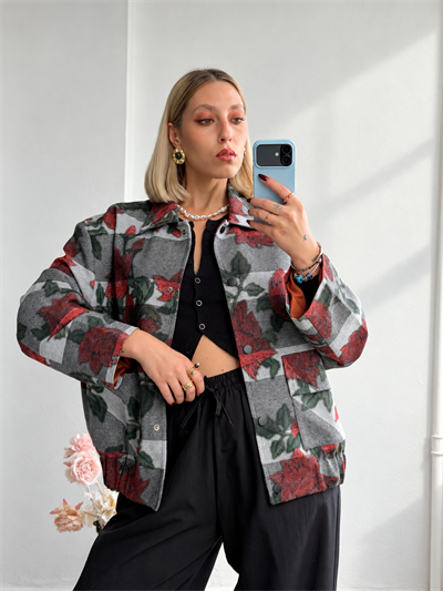 Retrobird Tasarım Füme Brooklyn Bomber Ceket