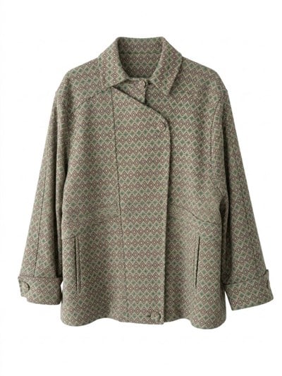 Retrobird Ruby Bomber Yeşil - Krem Ceket Mont