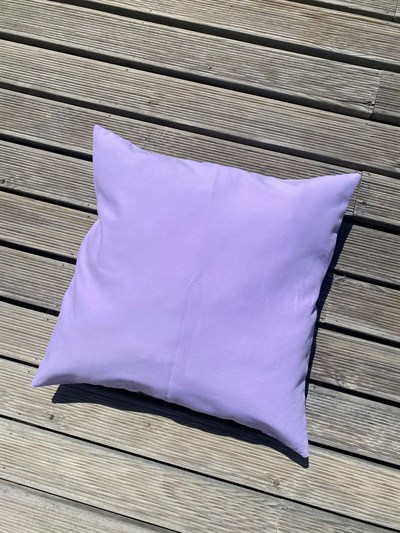 Retrobird Decorative Cotton Hidden Zippered 50x50 Lilac Pillowcase