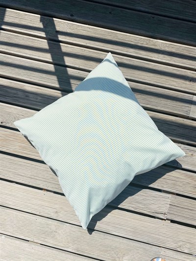 Retrobird Decorative Cotton Hidden Zippered 50x50 Green Petti Check Pillowcase