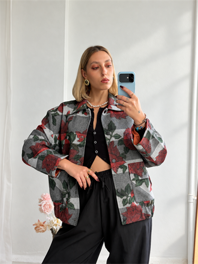 Retrobird Tasarım Füme Brooklyn Bomber Ceket