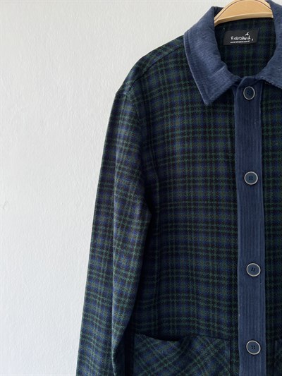 Retrobird Erkek Hafif Dokuma Karışık Renkli Hırka Ceket Gömlek