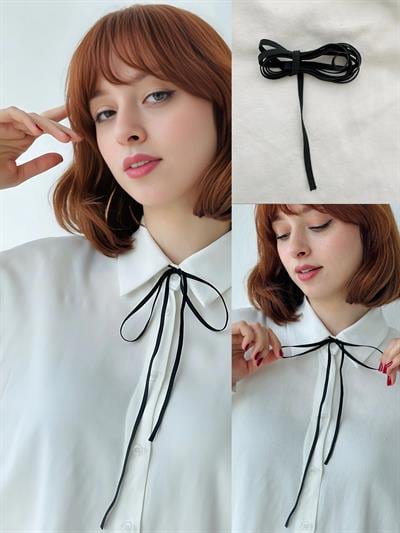 Retorbird Shirt Hair Neck Accessory Elastic Ribbon