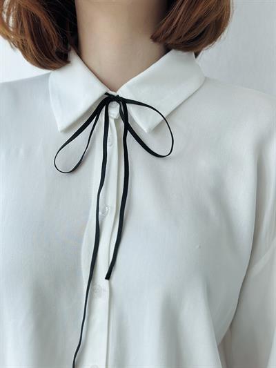 Retorbird Shirt Hair Neck Accessory Elastic Ribbon