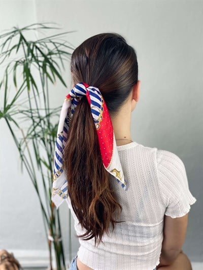 Retrobird Elastic Colorful Hair Clip and Scarf