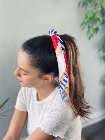 Retrobird Elastic Colorful Hair Clip and Scarf