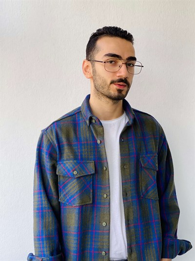 Retrobird Akrilik İplik Renkli Geniş Kalıp Kalın Kışlık Oduncu Basic Erkek Gömlek