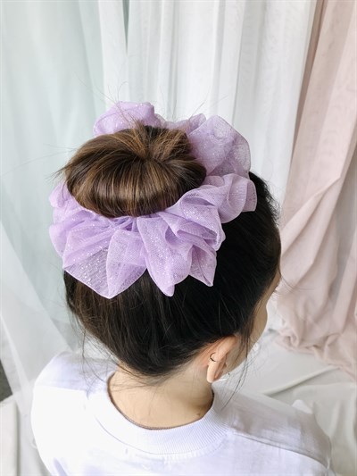 Retrobird Standard Size Lilac Organza Large Bagel Buckle