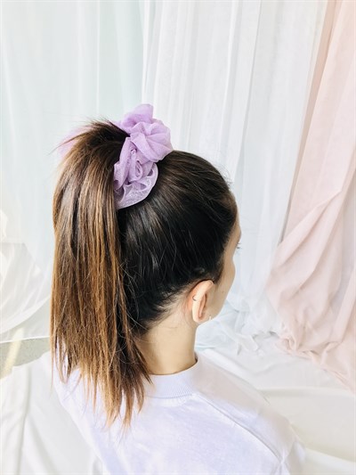 Retrobird Standard Size Lilac Organza Large Bagel Buckle