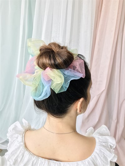 Retrobird Standard Size Colorful Organza Large Bagel Buckle