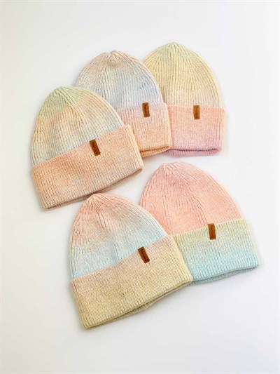 Retrobird Reglanlı Unisex Geçişli Bere Kadın Renkli