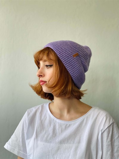 Retrobird Reglanlı Akrilik İplikten Lila Bere