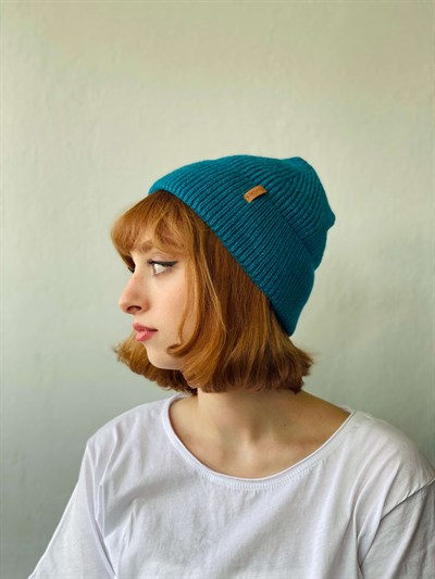 Retrobird Reglanlı Akrilik Standart İplikten Petrol Bere